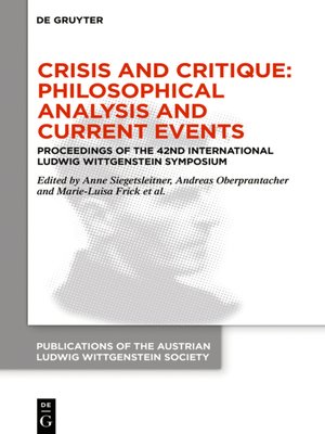 cover image of Crisis and Critique